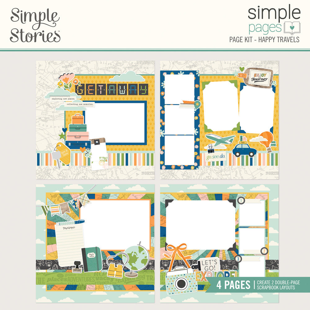 Simple Stories, Page Kit, Happy Travels