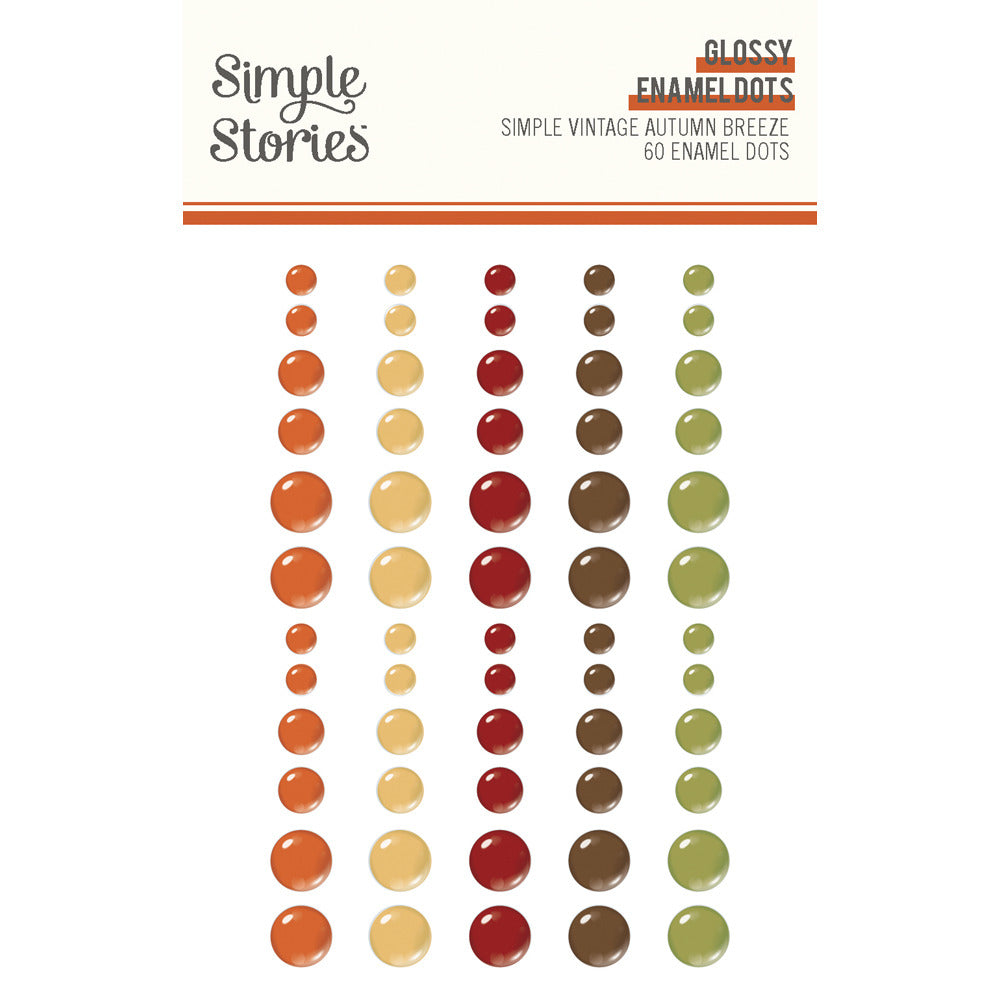 Simple Stories, Glossy Enamel Dots, Simple Vintage Autumn Breeze