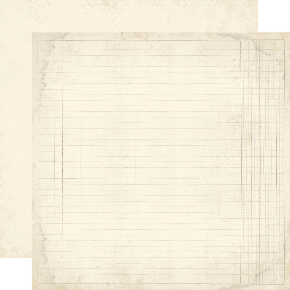 Simple Stories, 12X12 Patterned Paper, Simple Vintage Junk Drawer - Magnolia