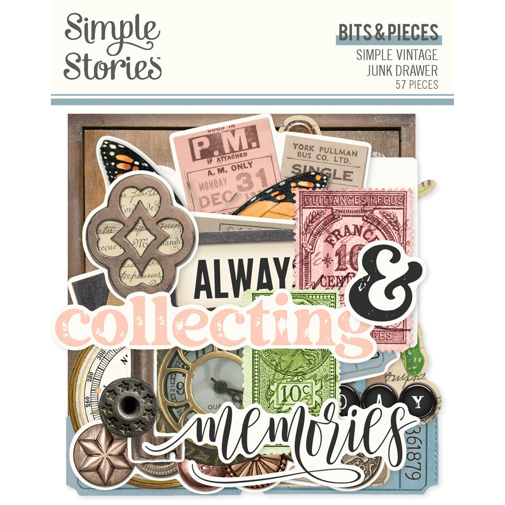 Simple Stories, Bits & Pieces, Simple Vintage Junk Drawer