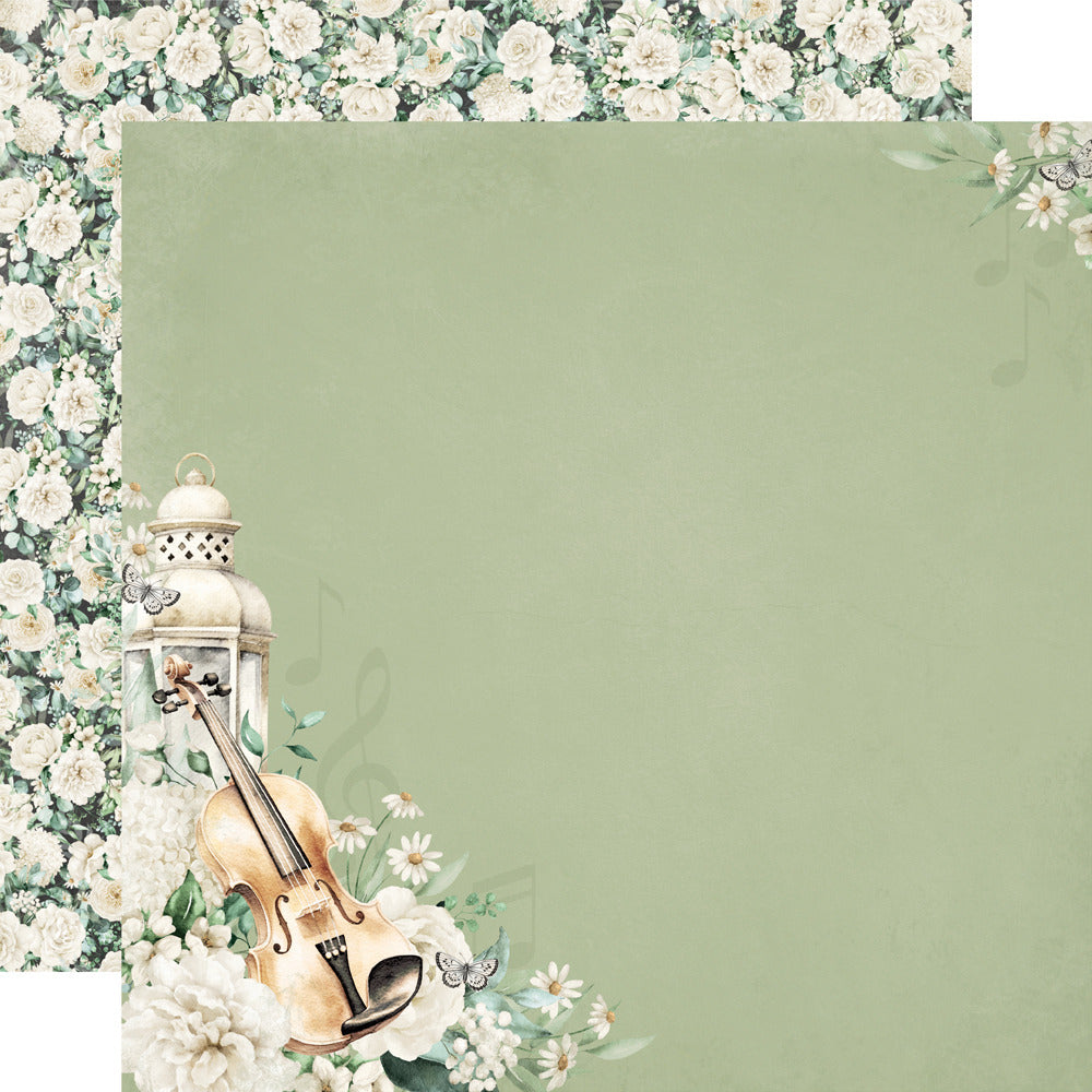 Simple Stories, 12X12 Patterned Paper, Simple Vintage Timeless Harmony - Perfect Harmony