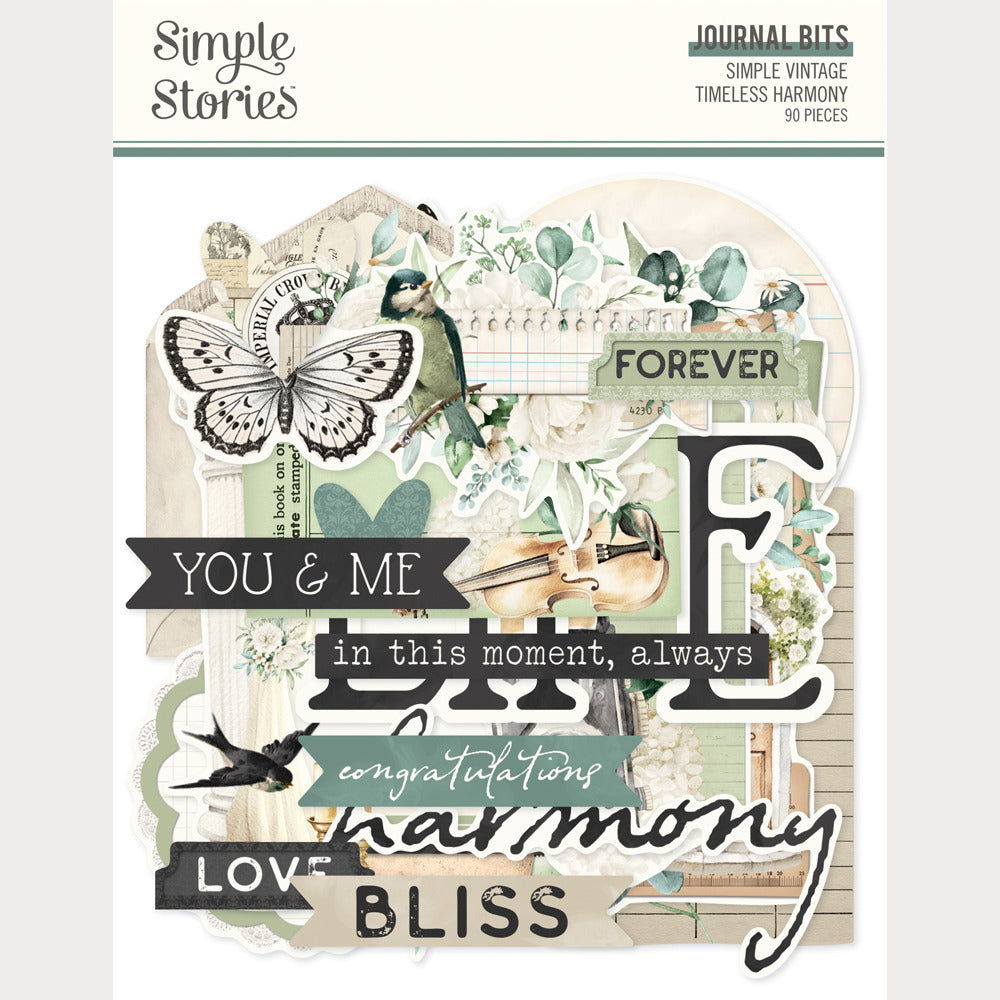 Simple Stories, Journal Bits & Pieces, Simple Vintage Timeless Harmony