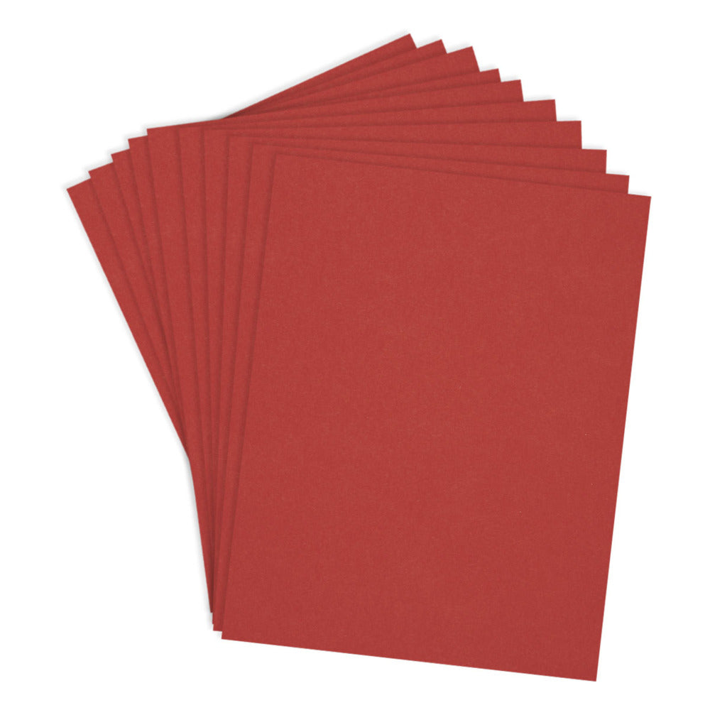 Spellbinders, ColorWheel Cardstock, Poppy ,  8.5x11, Pkg of 10 sheets