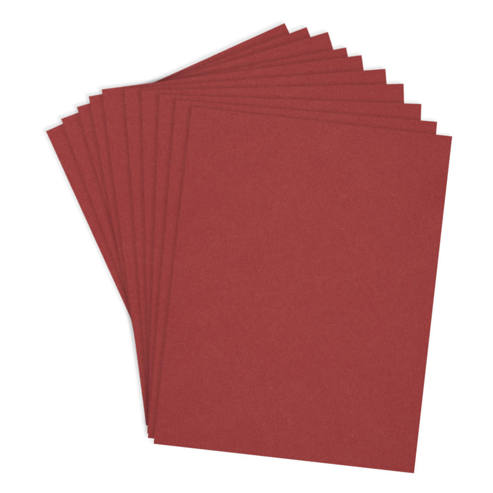 Spellbinders, ColorWheel Cardstock, Pomegranate ,  8.5x11, Pkg of 10 sheets
