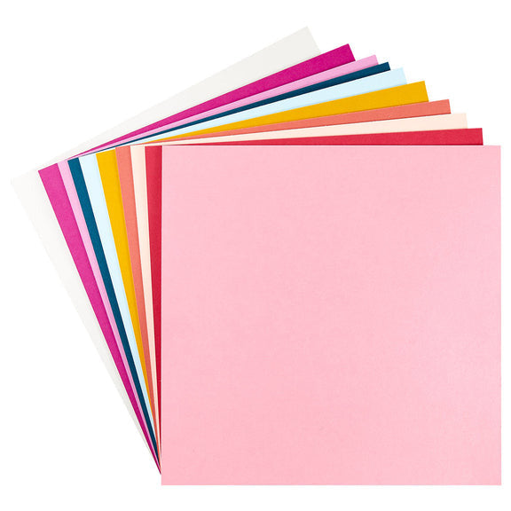 Spellbinders, 12x12 ColorWheel Cardstock Pack, Beautifully Imperfect Assortment