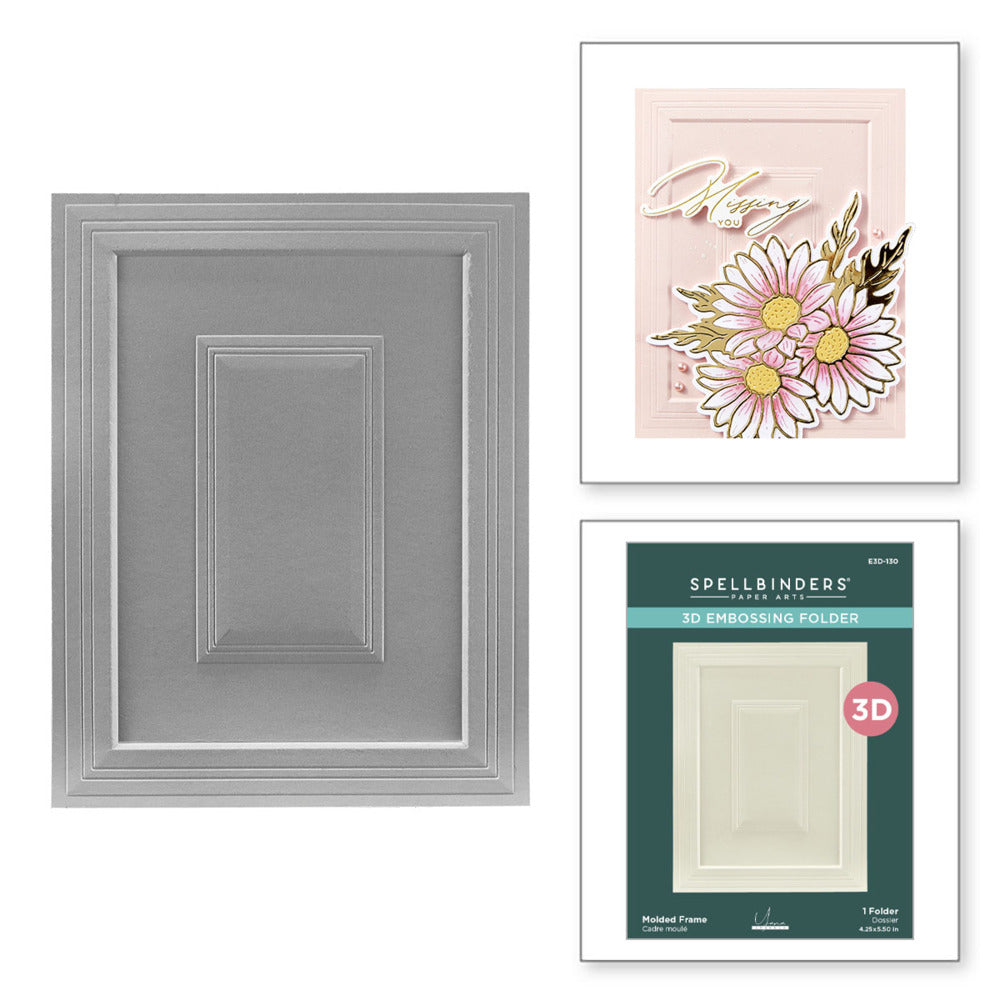 Spellbinders 3D Embossing Folder; Molded Frame