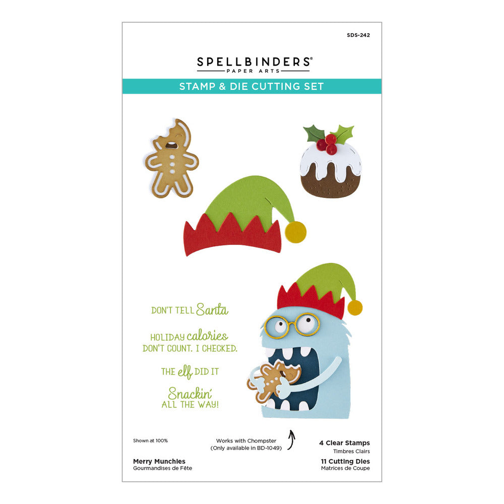 Spellbinders, Chompster- Merry Munchies Die Cut Set PRe-order