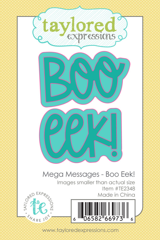 Taylored Expressions, Die, Mega Messages - Boo Eek! Pre-order