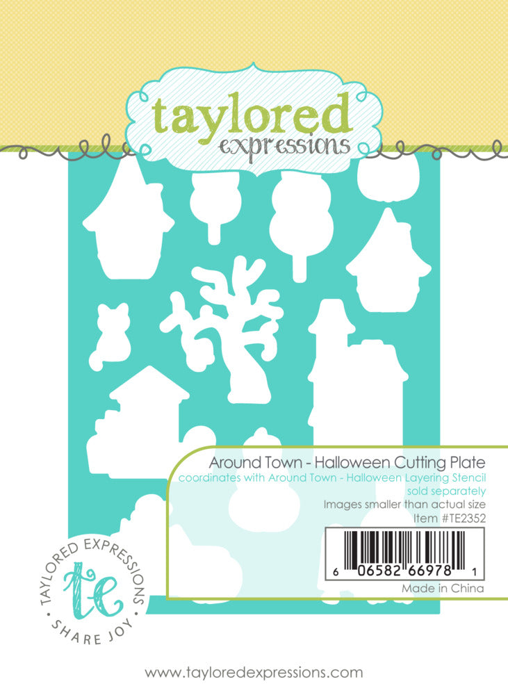 Taylored Expressions, Die, Around Town - Halloween Cutting Plate Pre-order