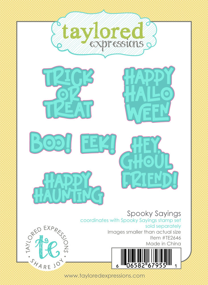 Taylored Expressions, Die, Spooky Sayings Pre-order