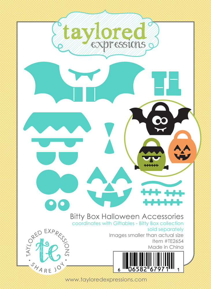 Taylored Expressions,Die, Bitty Box Halloween Accessories Pre-order
