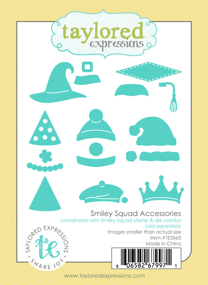 Taylored Expressions, Smiley Squad Accessories Die Cut Pre-Order