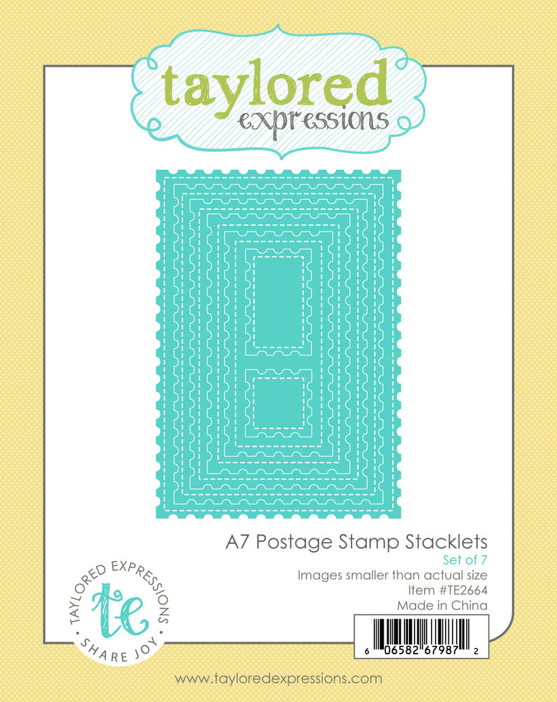 Taylored Expressions, Die, A7 Postage Stamp Stacklets Pre-order