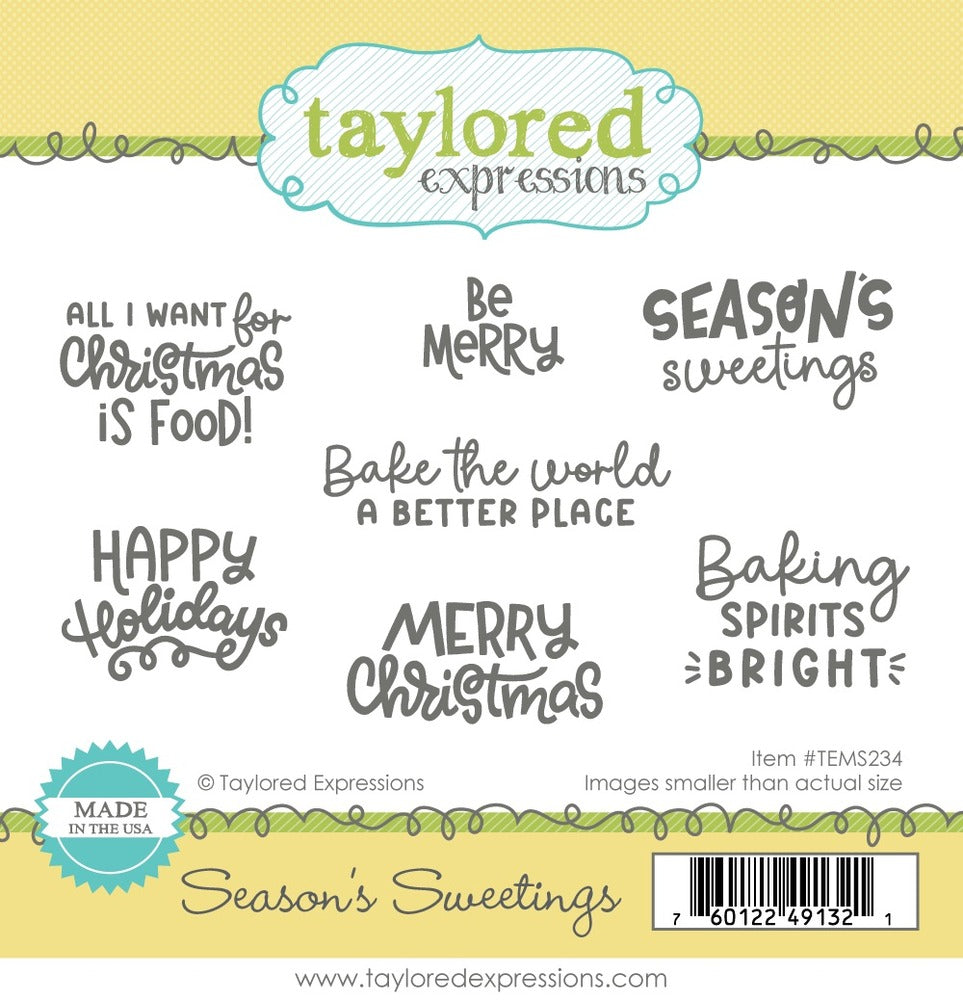 Taylored Expressions,  Stamp Set - Season's Sweetings