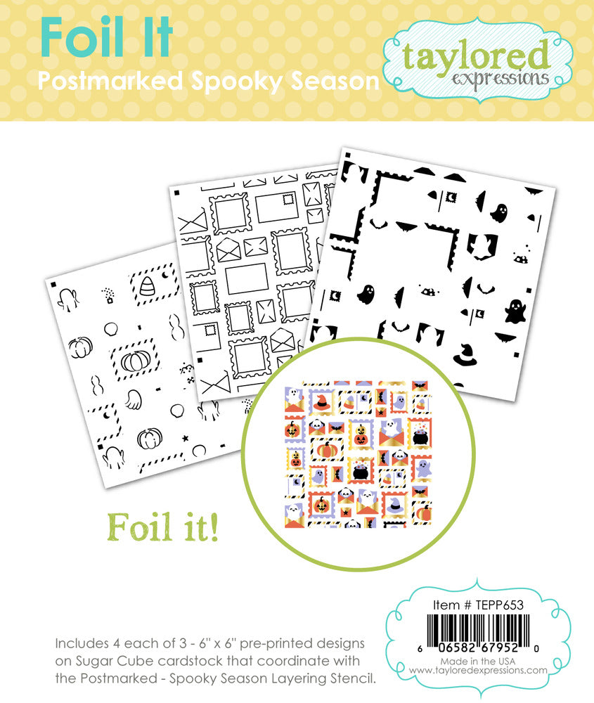 Taylored Expressions, Foil It, Postmarked Spooky Season Pre-order