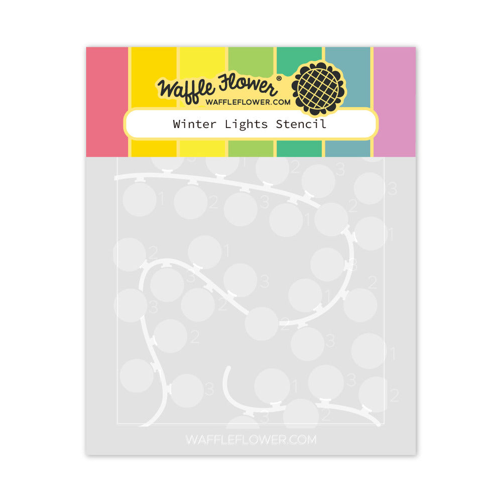 Waffle Flower, Stencil, Winter Lights Pre-order