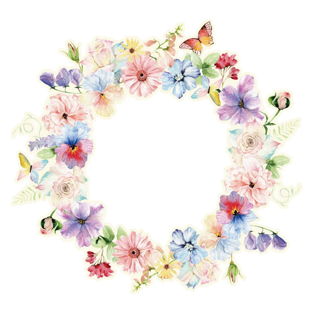Simply Stated, Pastel Petals Wreath