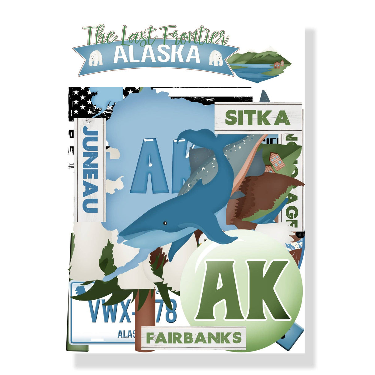 SSC Designs, Alaska Collection Laser Cut Scrapbook Ephemera Embellishments