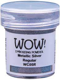 Wow! Embossing Powder, Silver Metallic Regular