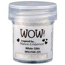WOW, Embossing Powder - White Glitz
