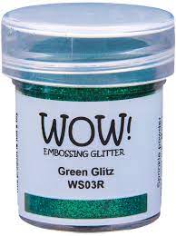 WOW, Embossing Powder - Green Glitz