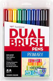 Tombow Dual Brush Pens, Primary
