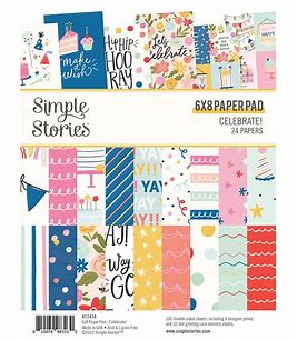 Simple Stories, Celebrate 6x8 Paper pad