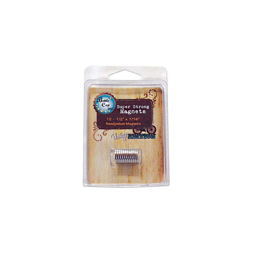 Bottle Cap Inc., Super Strong Magnets-1/2"x1/16'