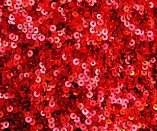 John Bead, Cup Sequins Hologram-Red, 8mm