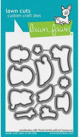 Lawn Fawn Frosty Family Add-on, stamp & die