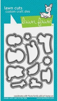Lawn Fawn Frosty Family Add-on, stamp & die