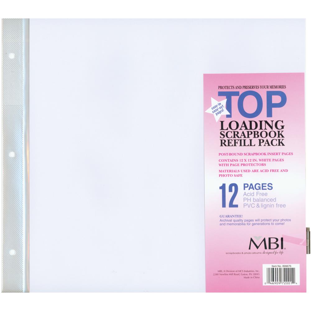 MBI -Post Bound Albums, Page Protectors 12x12