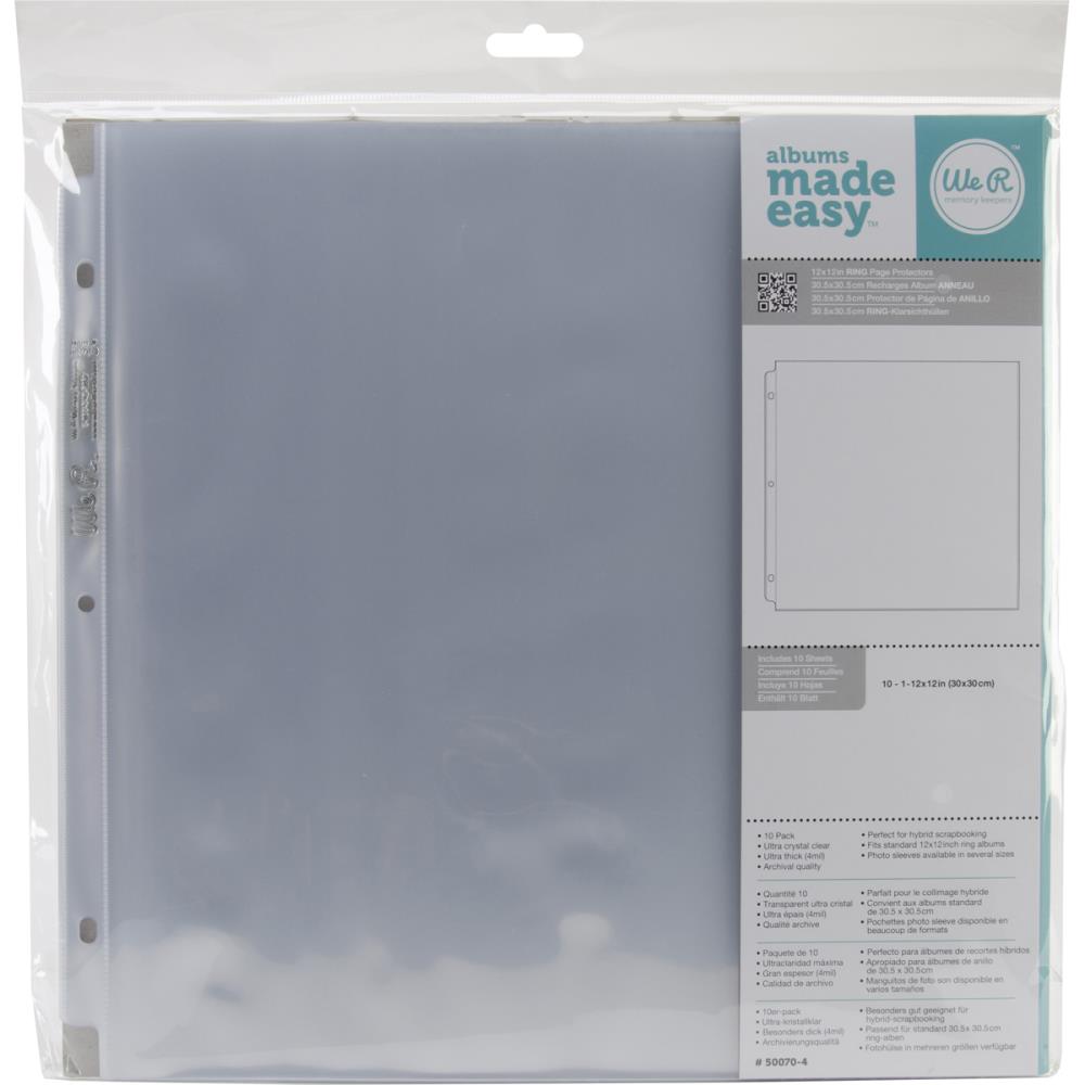 WeR Memory Keeper Page Protectors-Full 12x12 Ring Page Protectors