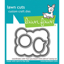 Load image into Gallery viewer, Lawn Fawn, How you Bean? Mint Add on Stamp and Die
