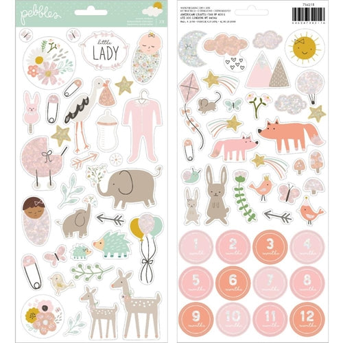 Pebbles Girl Accent Stickers