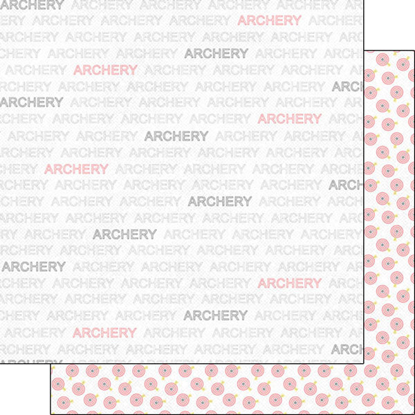 Scrapbook Custos- Archery Addict 1 12 x 12 Paper