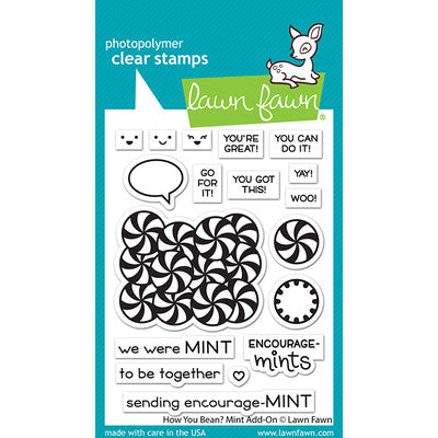 Lawn Fawn, How you Bean? Mint Add on Stamp