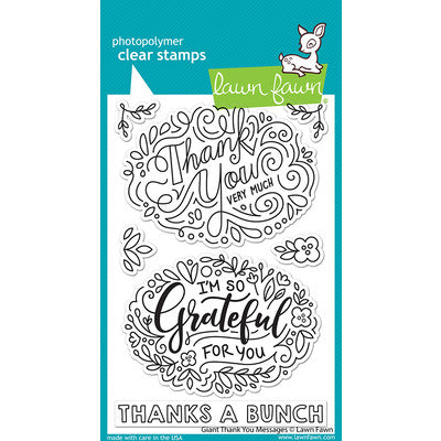 Lawn Fawn, Giant Thank You message Stamp