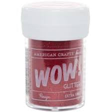 American Crafts, WOW Glitter, Rouge