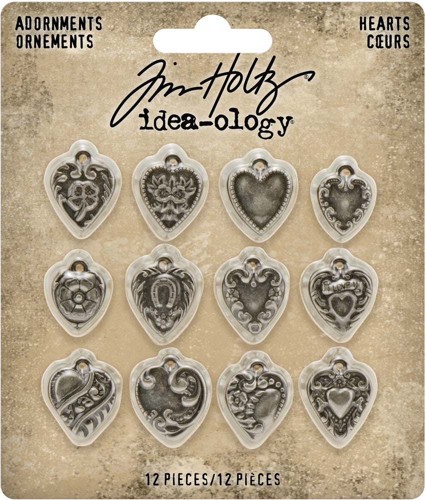 Tim Holtz Ideo-ology Adornment Hearts