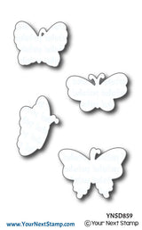 Your Next Stamp, Beautiful Butterflies Stamp & Die Set