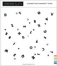 Load image into Gallery viewer, Concord &amp; 9th Stamp, Alphabet Soup Turnabout
