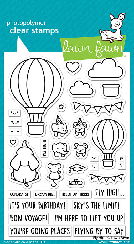 Lawn Fawn Fly High Stamp & Die set