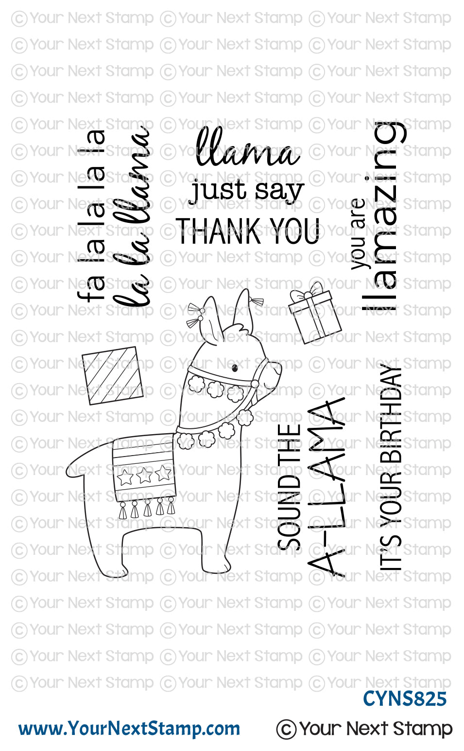 Your Next Stamp, La La Llama Stamp