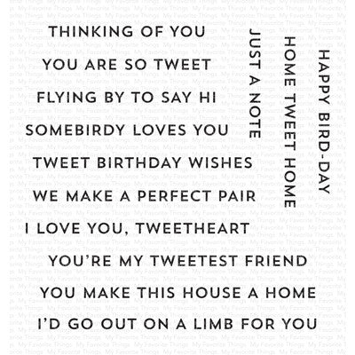 MFT, Tweet Greetings Stamp