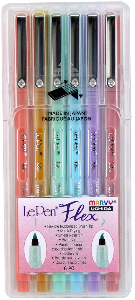 Le Pen Flex Set, Pastel (6pc)