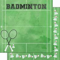 Scrapbook Customs - Badminton Watercolor