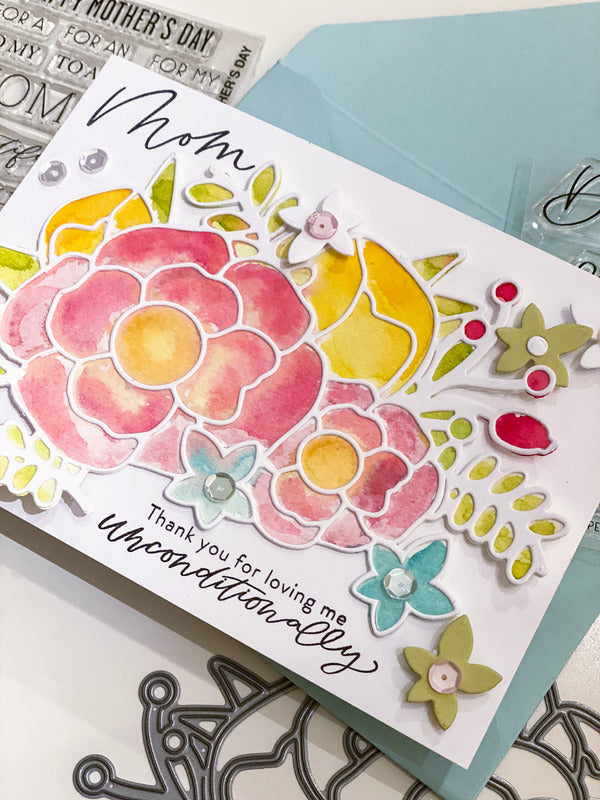 Papertrey Ink Stamp, Beautiful Bouquet