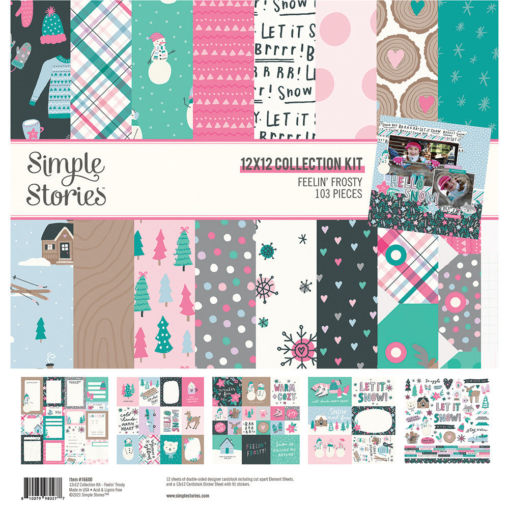 Simple Stories 12X12 Collection Kit, Feelin' Frosty