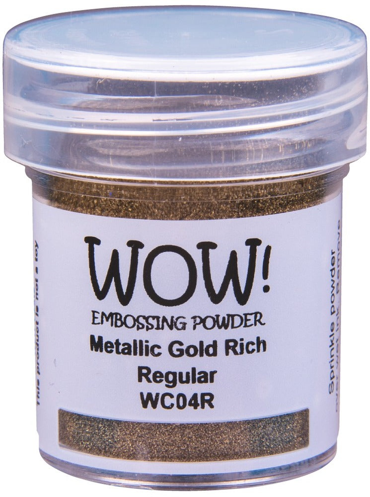Wow! Embossing Powder, Metallic Gold Rich Regular